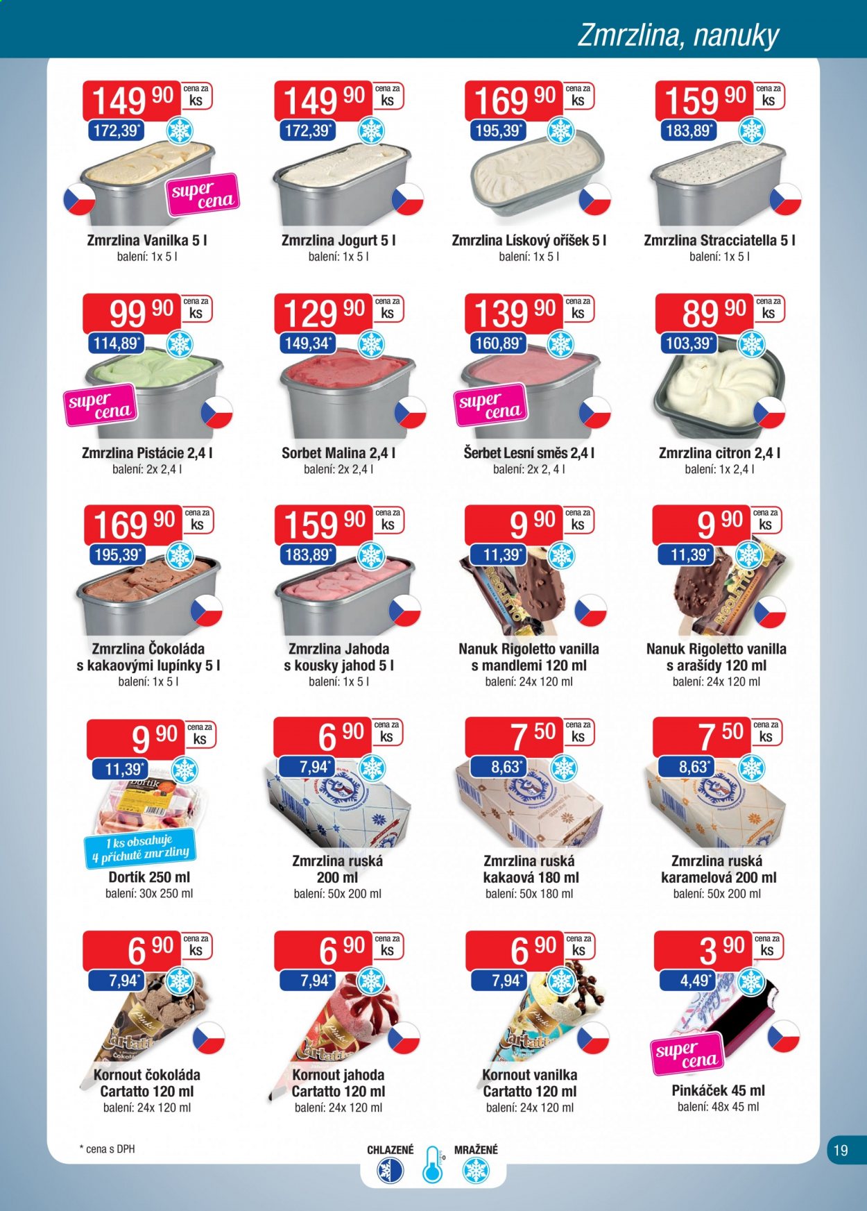 thumbnail - Leták Astur & Qanto velkoobchod - 1.9.2021 - 30.9.2021 - Produkty v akci - ovocný sorbet, šerbet, zmrzlinový dort, ruská zmrzlina, zmrzlina, zmrzlinový kornout, nanuk. Strana 19.