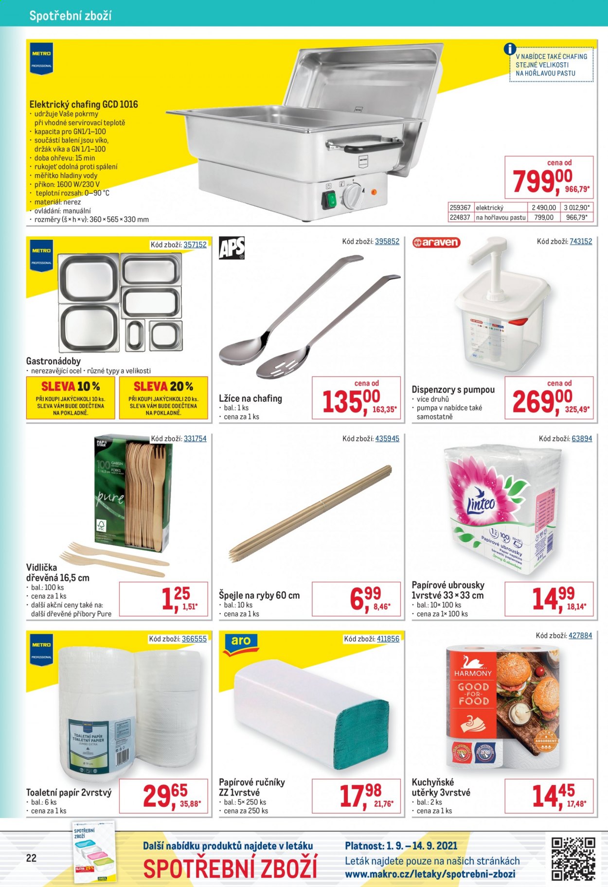 Leták MAKRO - 1.9.2021 - 14.9.2021. Strana 22