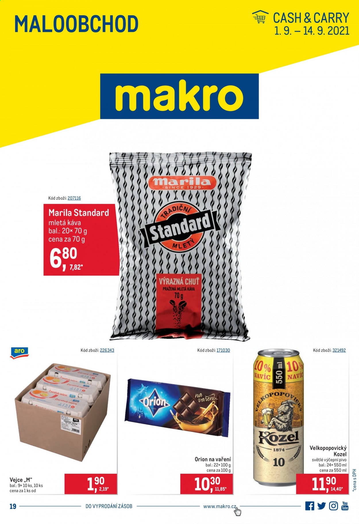 Leták MAKRO - 1.9.2021 - 14.9.2021. Strana 1