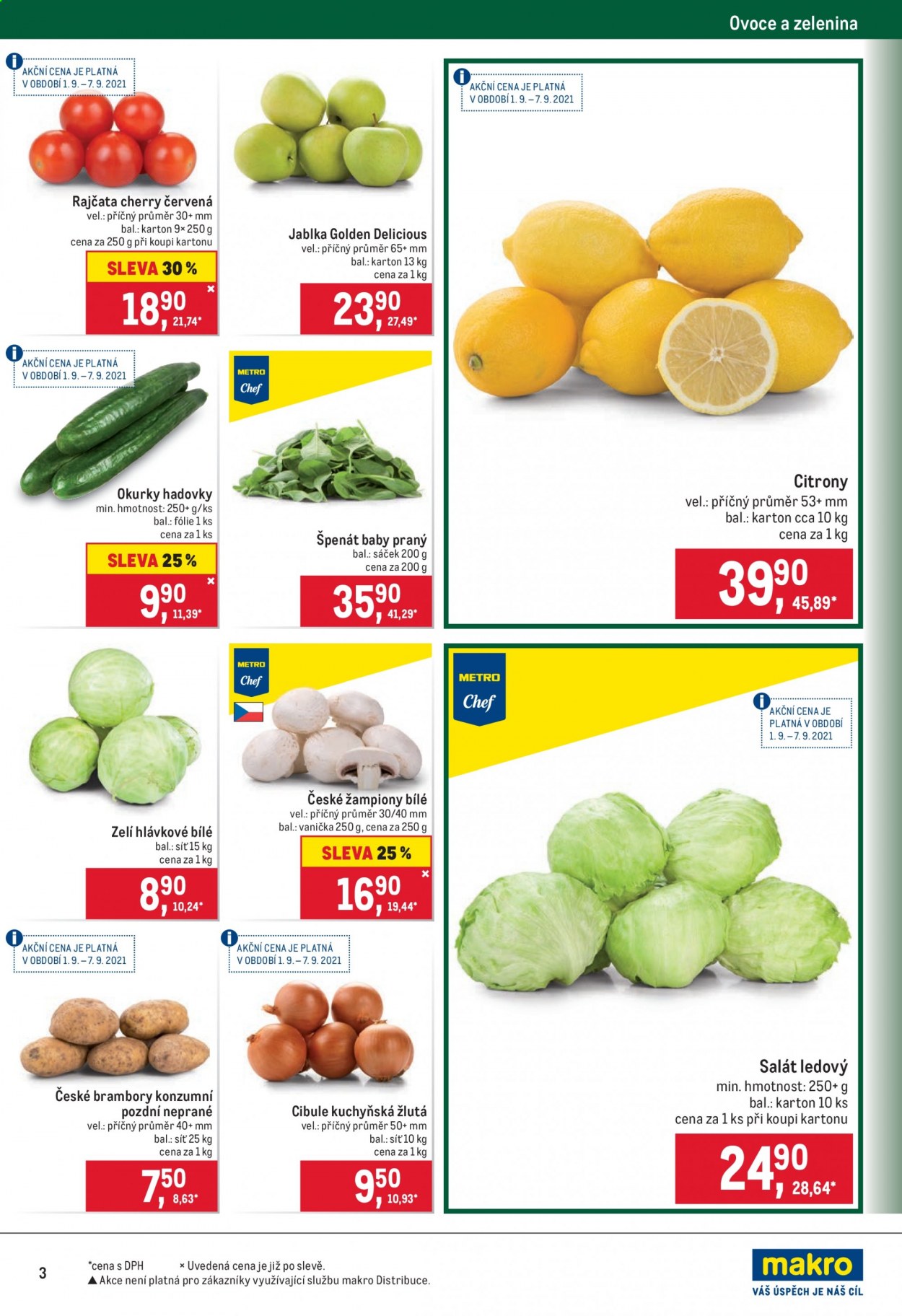 Leták MAKRO - 1.9.2021 - 14.9.2021. Strana 3