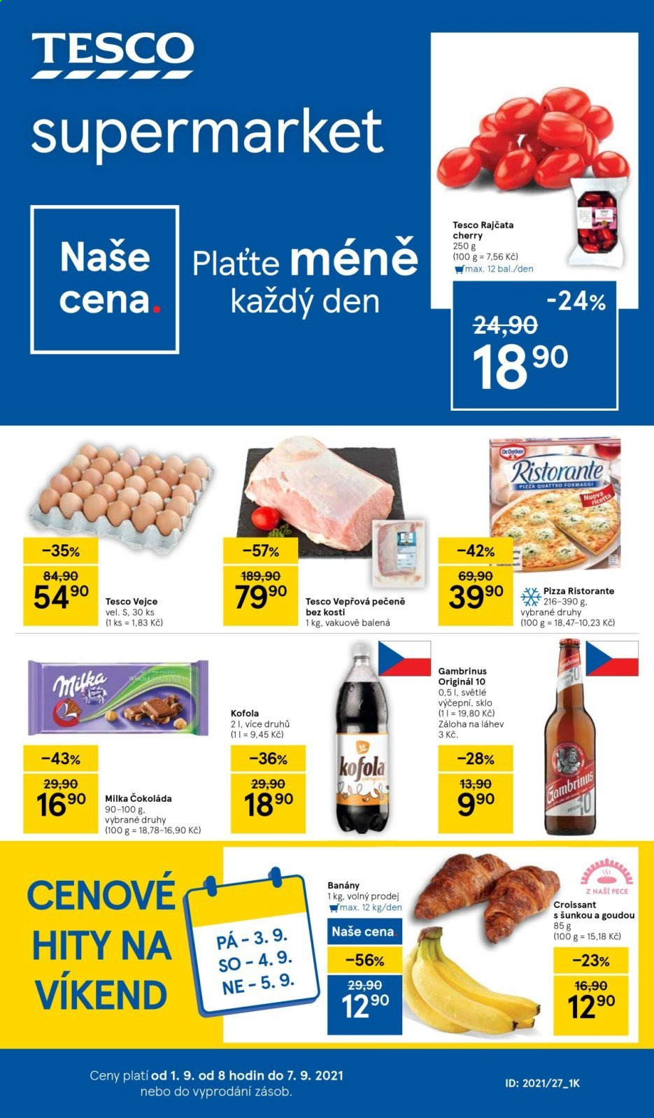Leták TESCO supermarket - 1.9.2021 - 7.9.2021. Strana 1