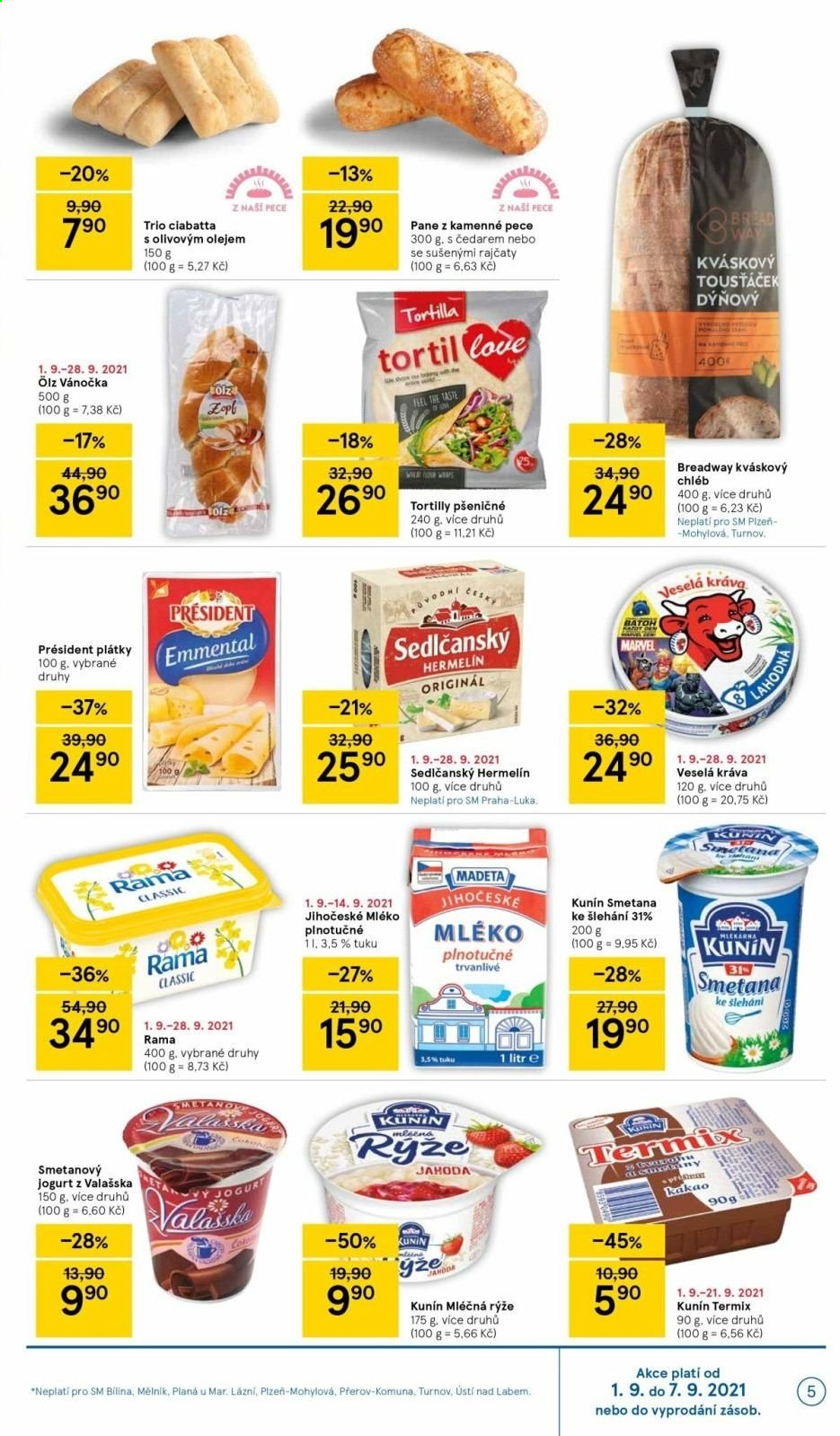 Leták TESCO supermarket - 1.9.2021 - 7.9.2021. Strana 5