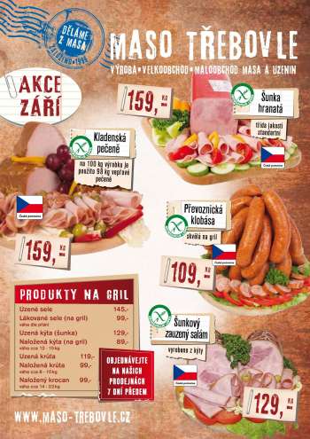 Leták Maso Třebovle - 1.9.2021 - 30.9.2021.