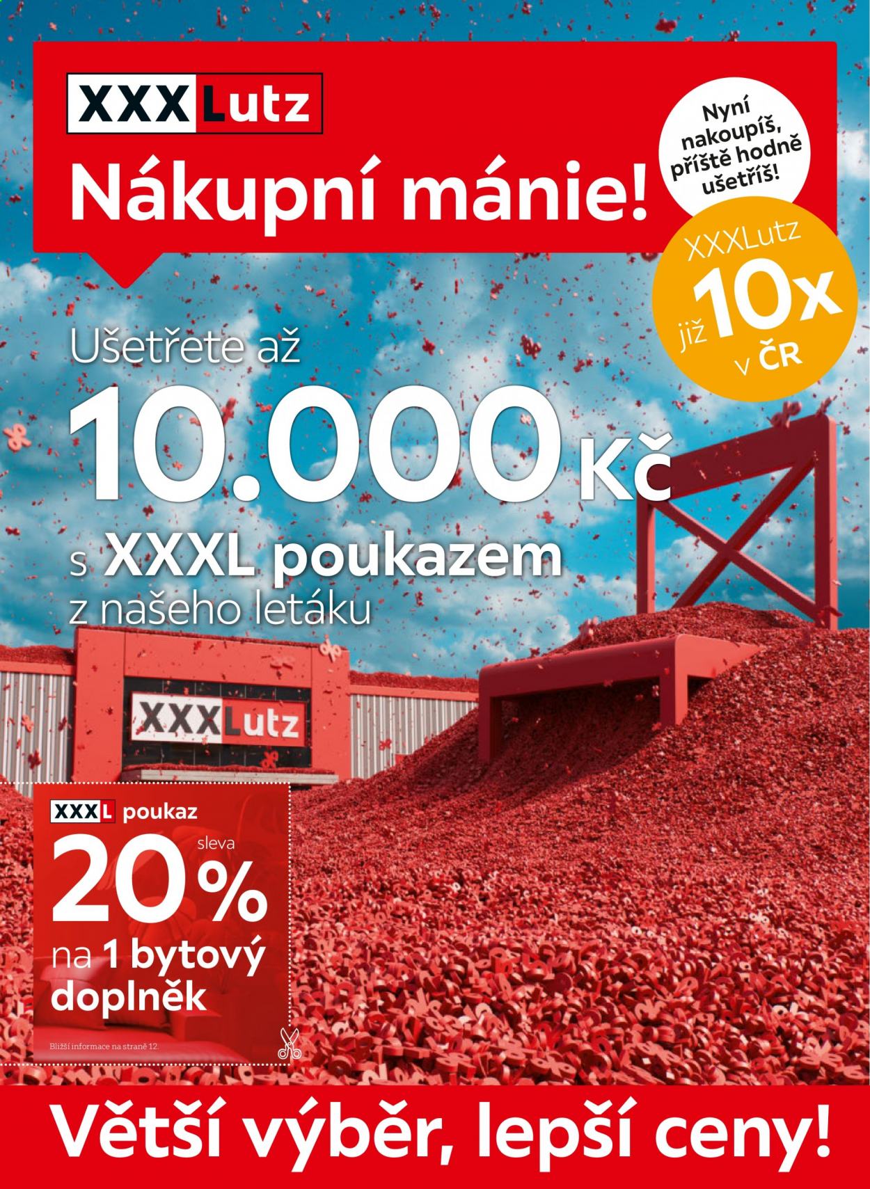 Leták XXXLutz - 30.8.2021 - 12.9.2021. Strana 1