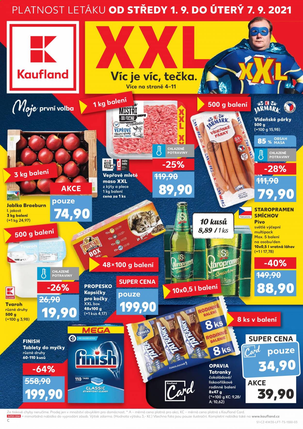 Leták Kaufland - 1.9.2021 - 7.9.2021. Strana 1