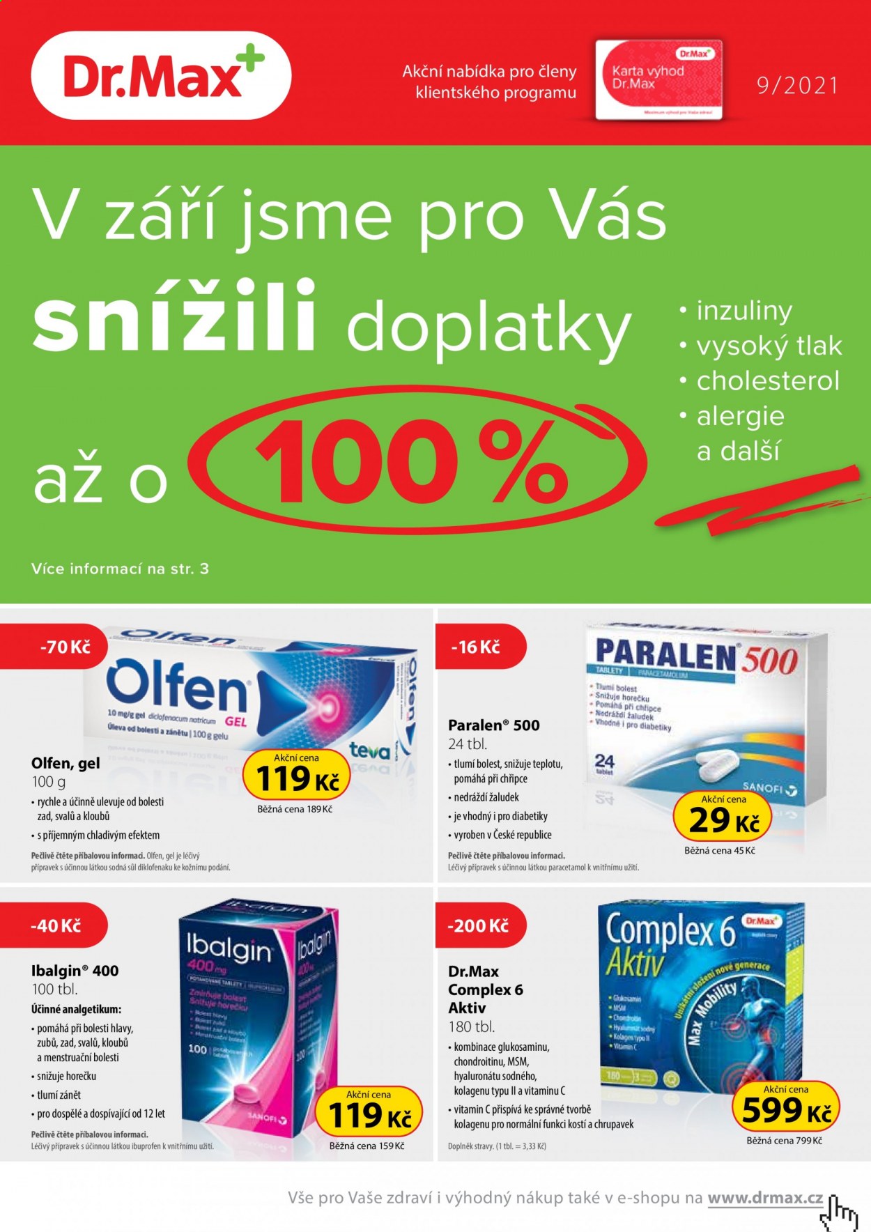 Leták Dr. Max - 1.9.2021 - 30.9.2021. Strana 1