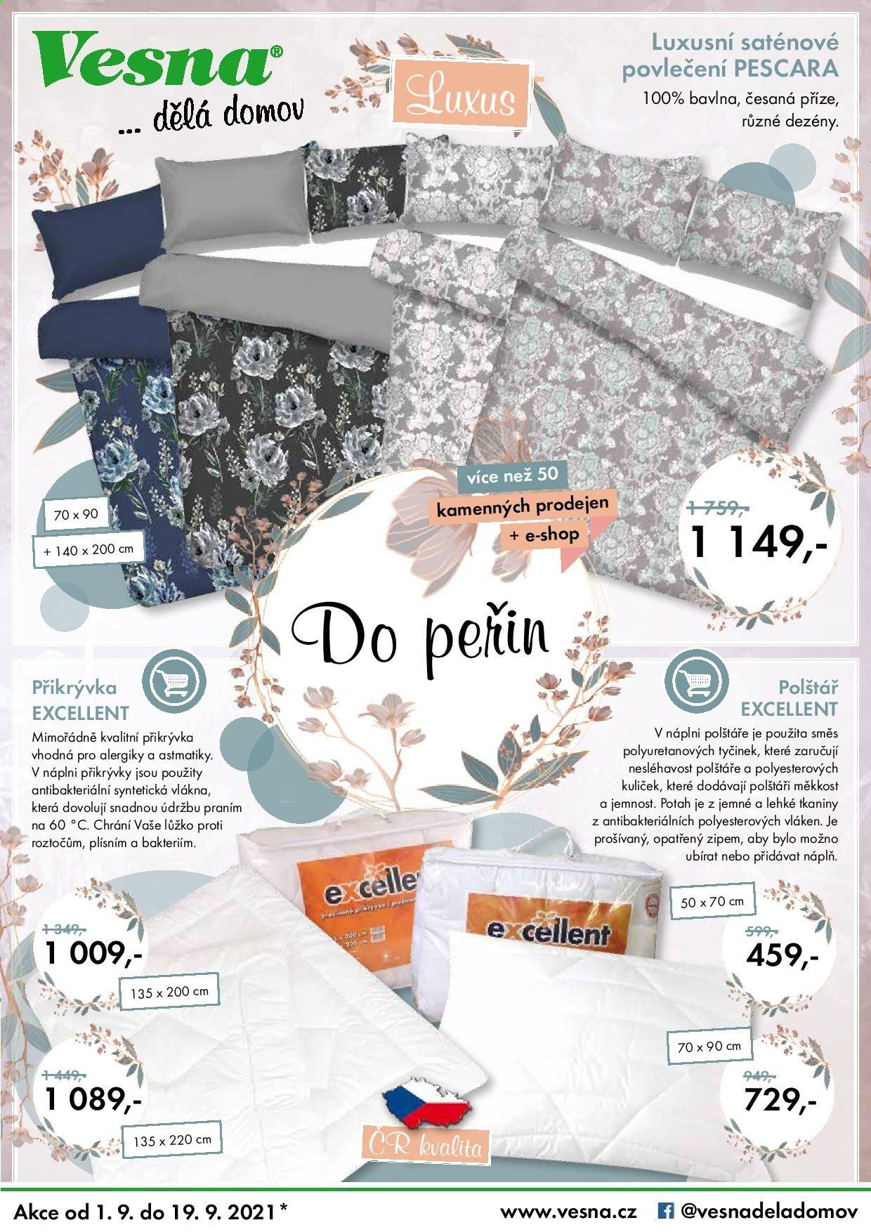 Leták Vesna - 1.9.2021 - 19.9.2021. Strana 1