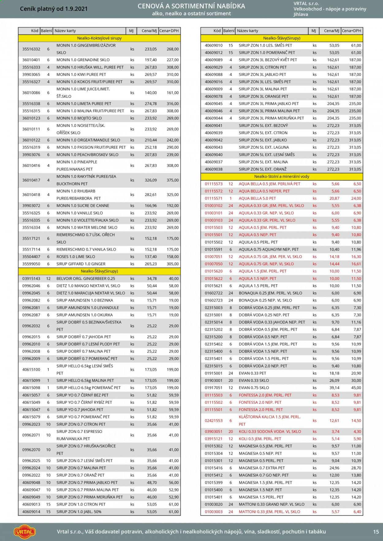 Leták Vrtal - 1.9.2021 - 30.9.2021. Strana 16