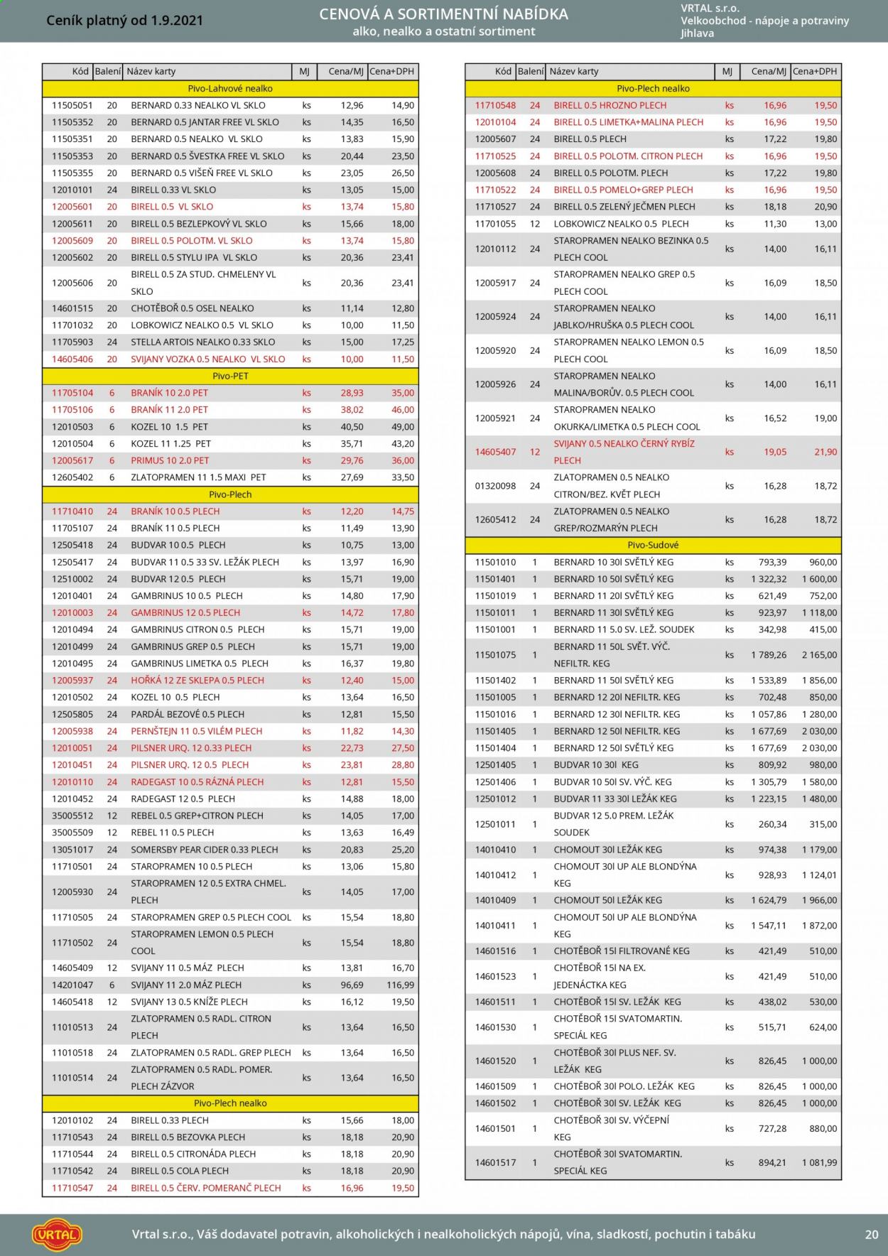 Leták Vrtal - 1.9.2021 - 30.9.2021. Strana 21