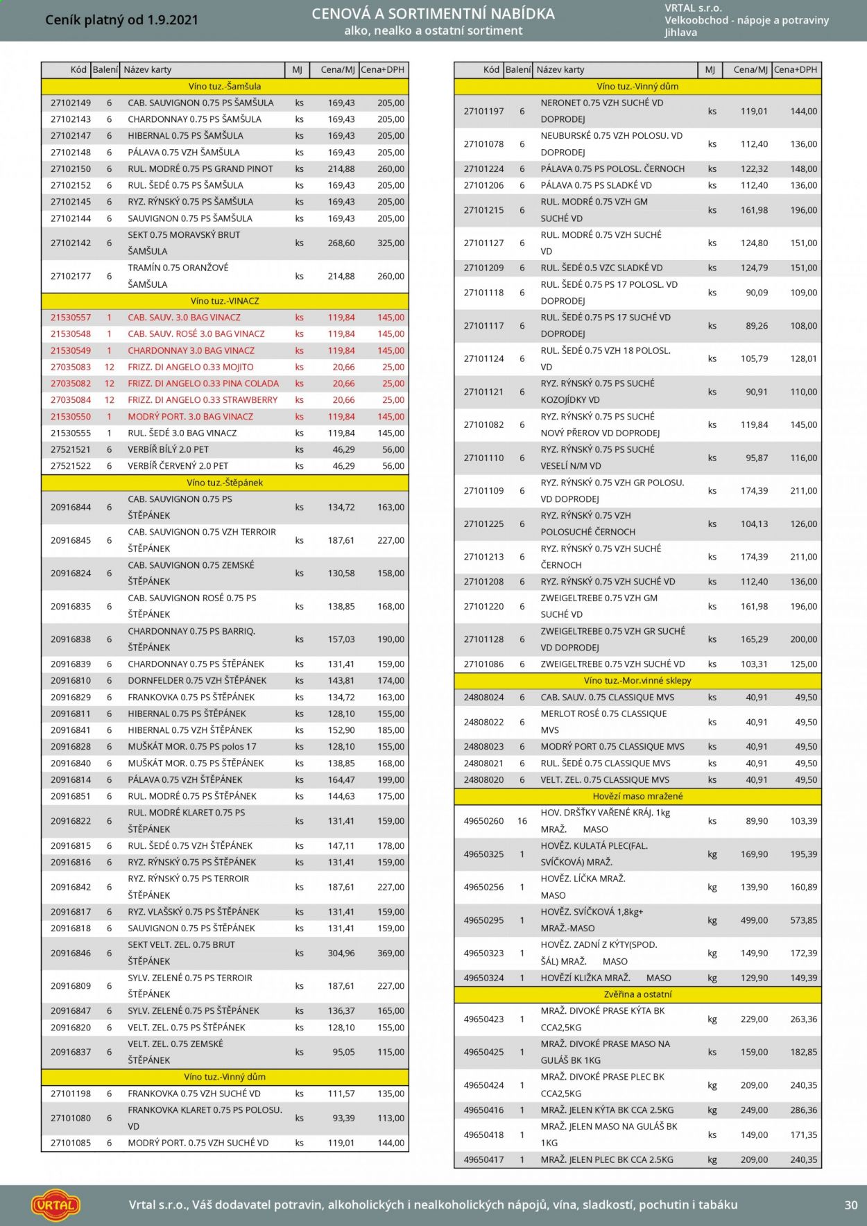 Leták Vrtal - 1.9.2021 - 30.9.2021. Strana 31