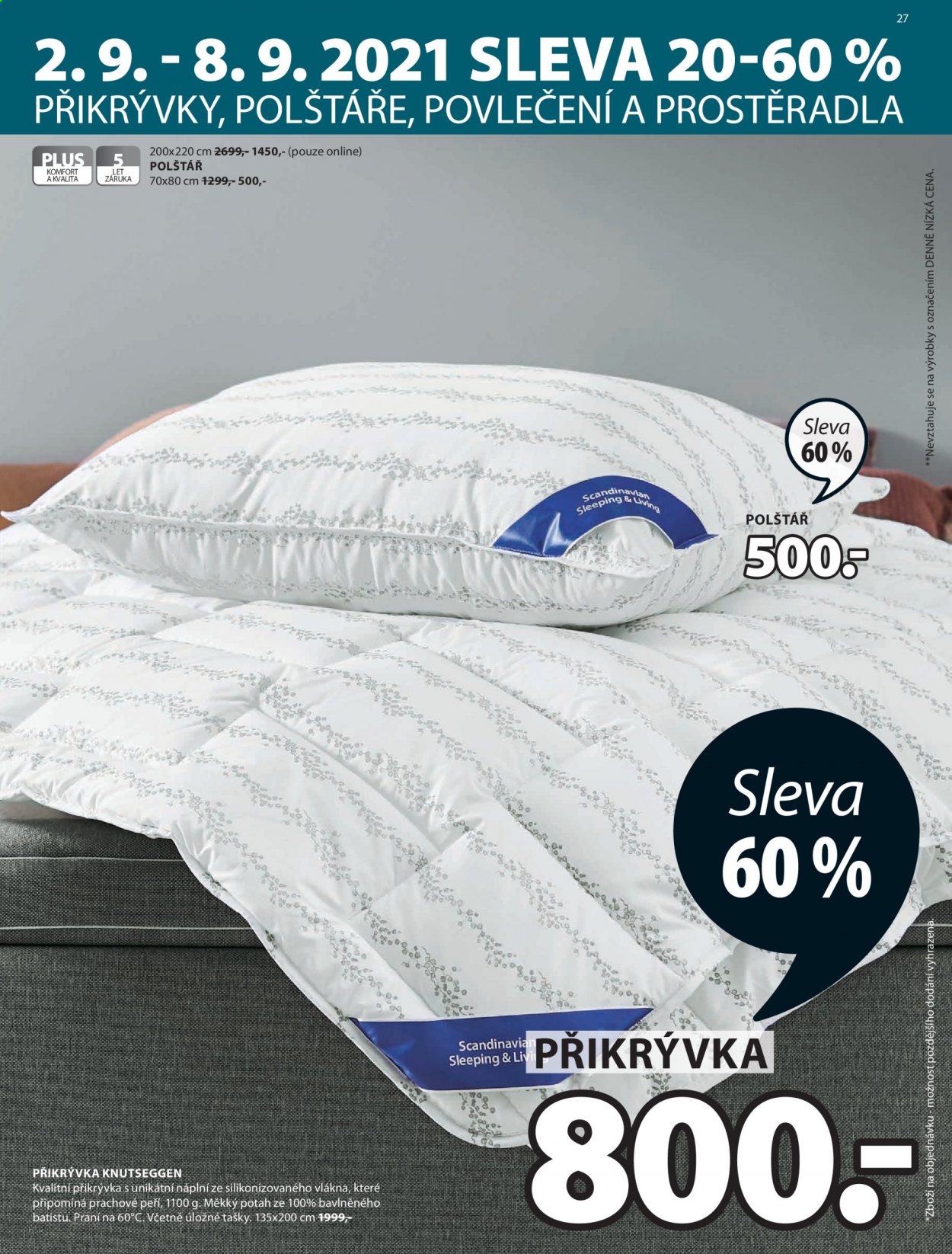Leták JYSK - 2.9.2021 - 15.9.2021. Strana 27