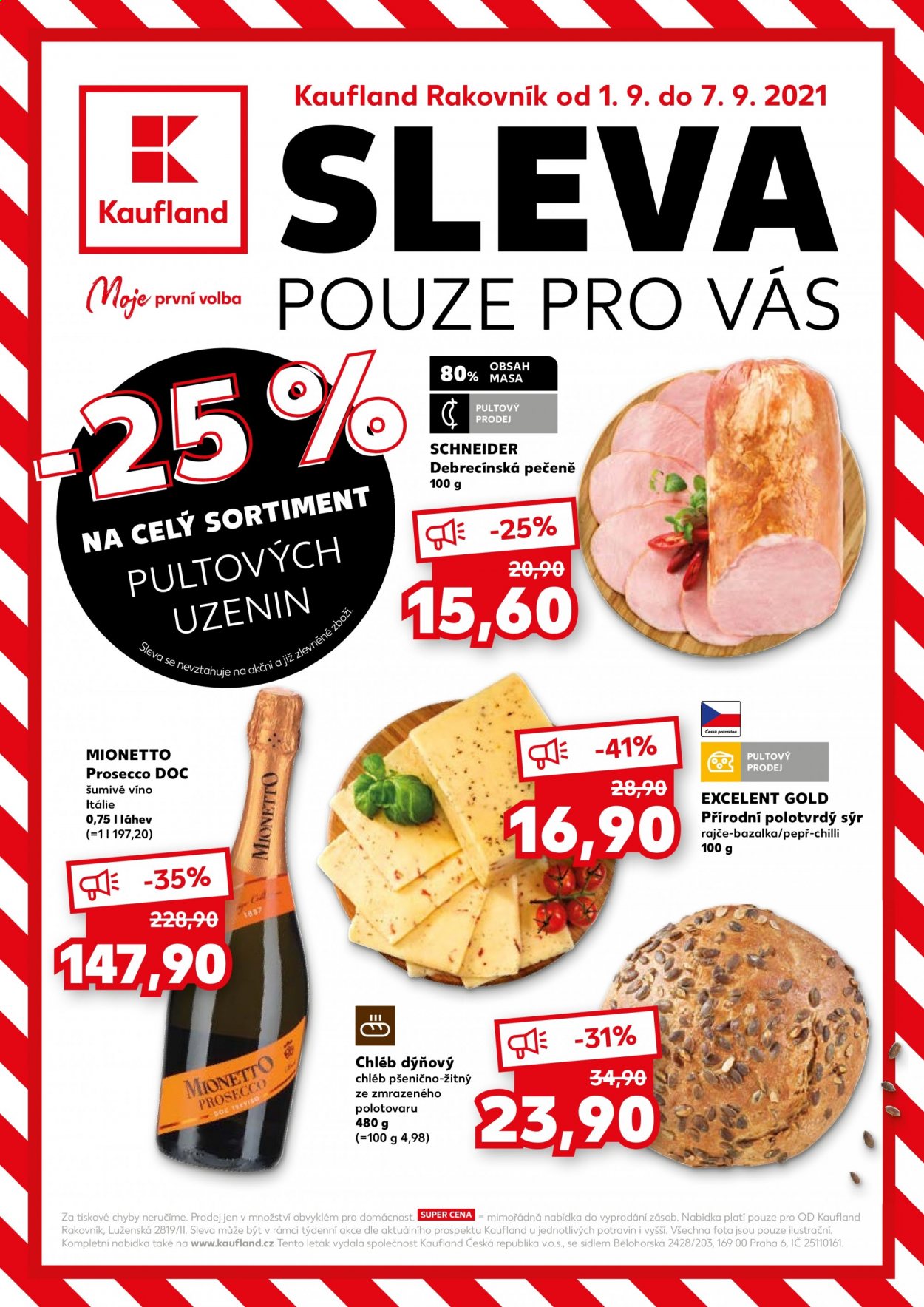 Leták Kaufland - 1.9.2021 - 7.9.2021. Strana 1