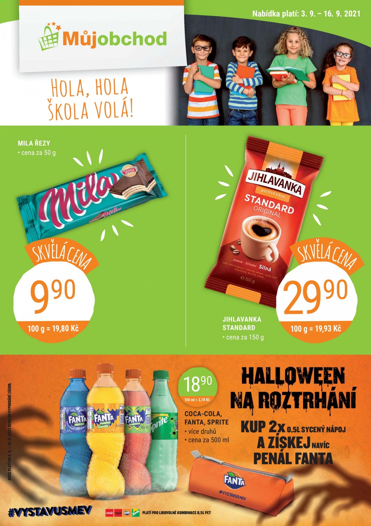 Leták Můj obchod - 3.9.2021 - 16.9.2021. Strana 1