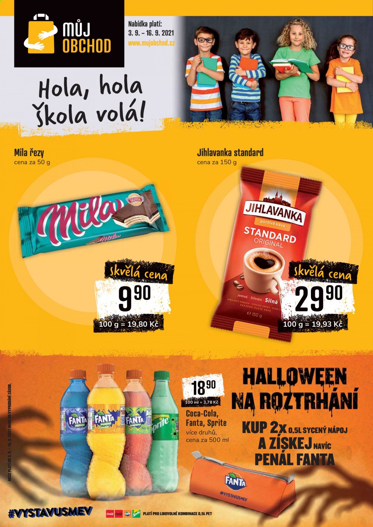 Leták Můj obchod - 3.9.2021 - 16.9.2021. Strana 1