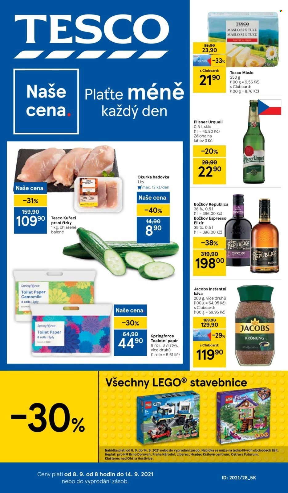 Leták TESCO - 8.9.2021 - 14.9.2021. Strana 1