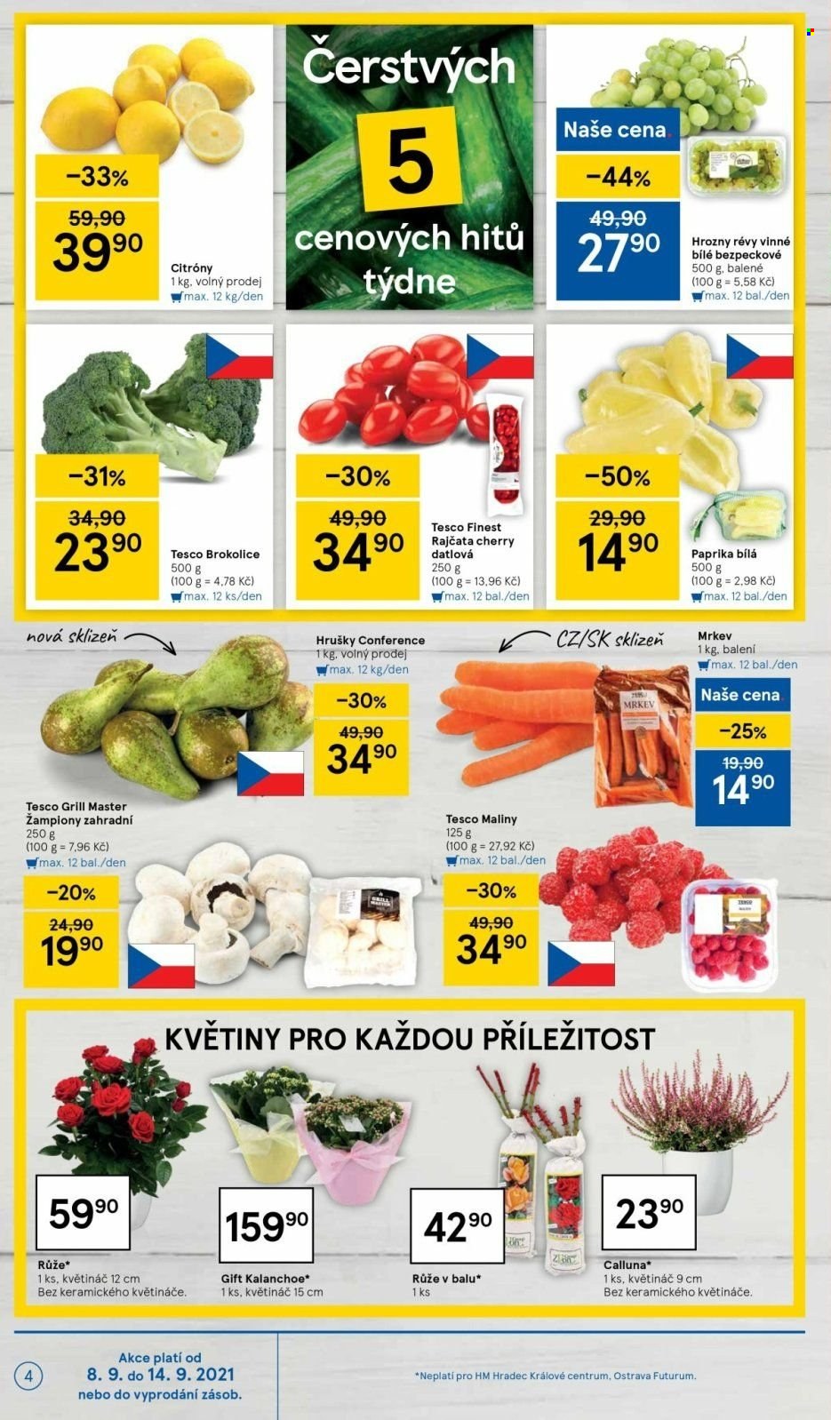 Leták TESCO - 8.9.2021 - 14.9.2021. Strana 4