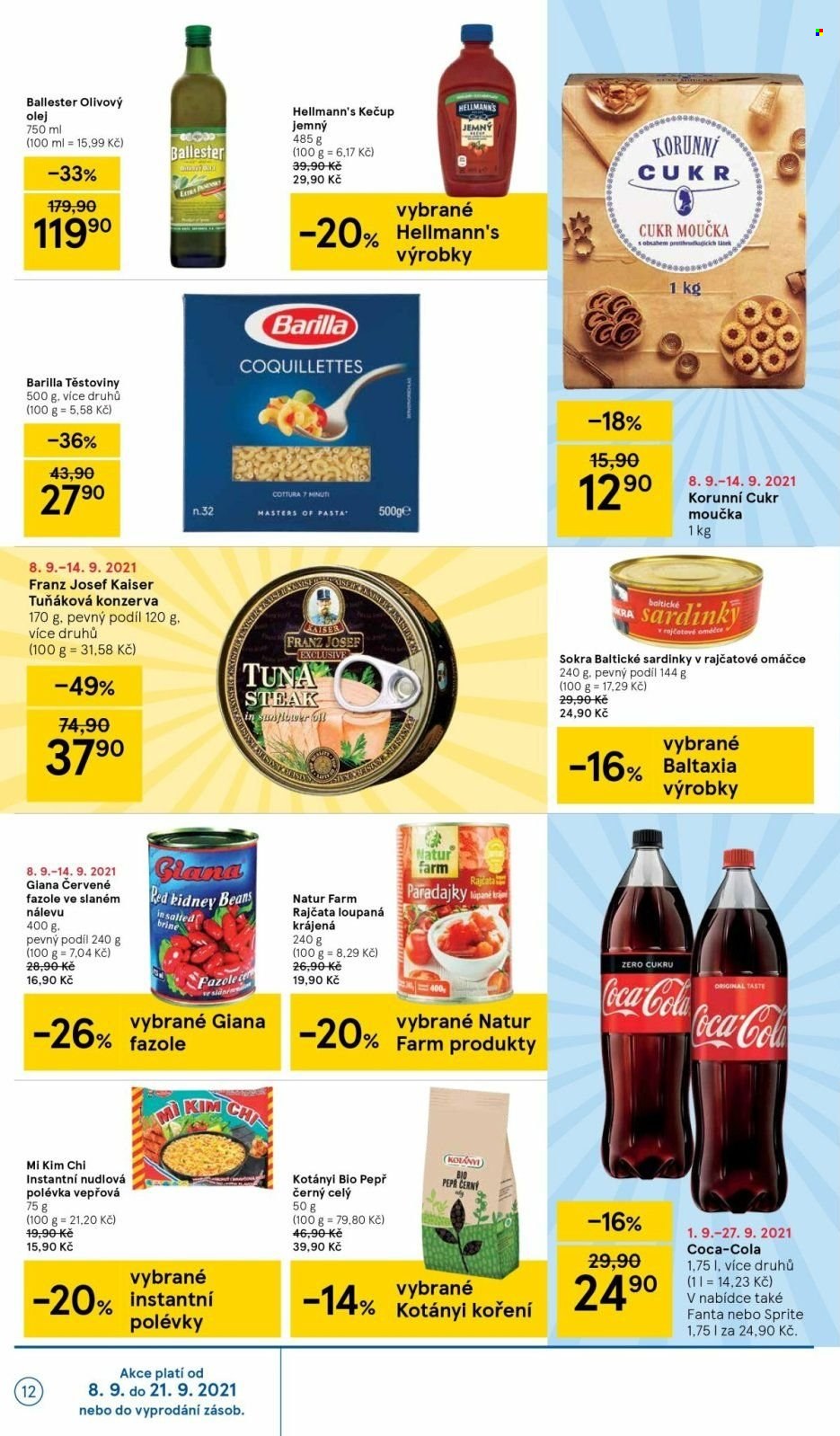 Leták TESCO - 8.9.2021 - 14.9.2021. Strana 12