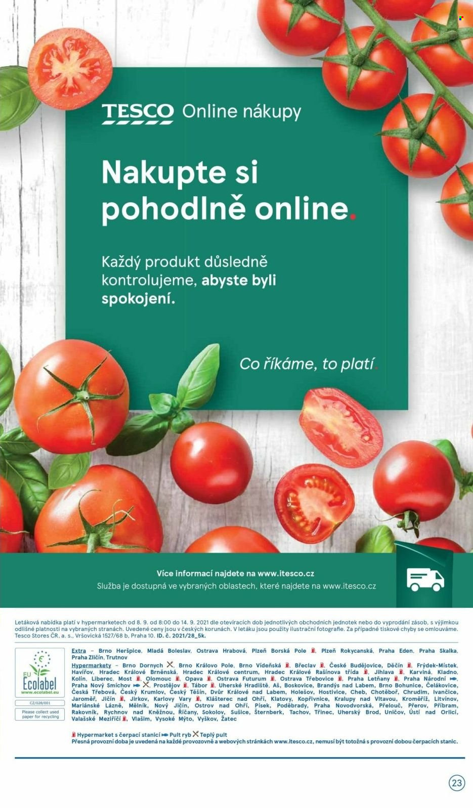 Leták TESCO - 8.9.2021 - 14.9.2021. Strana 23