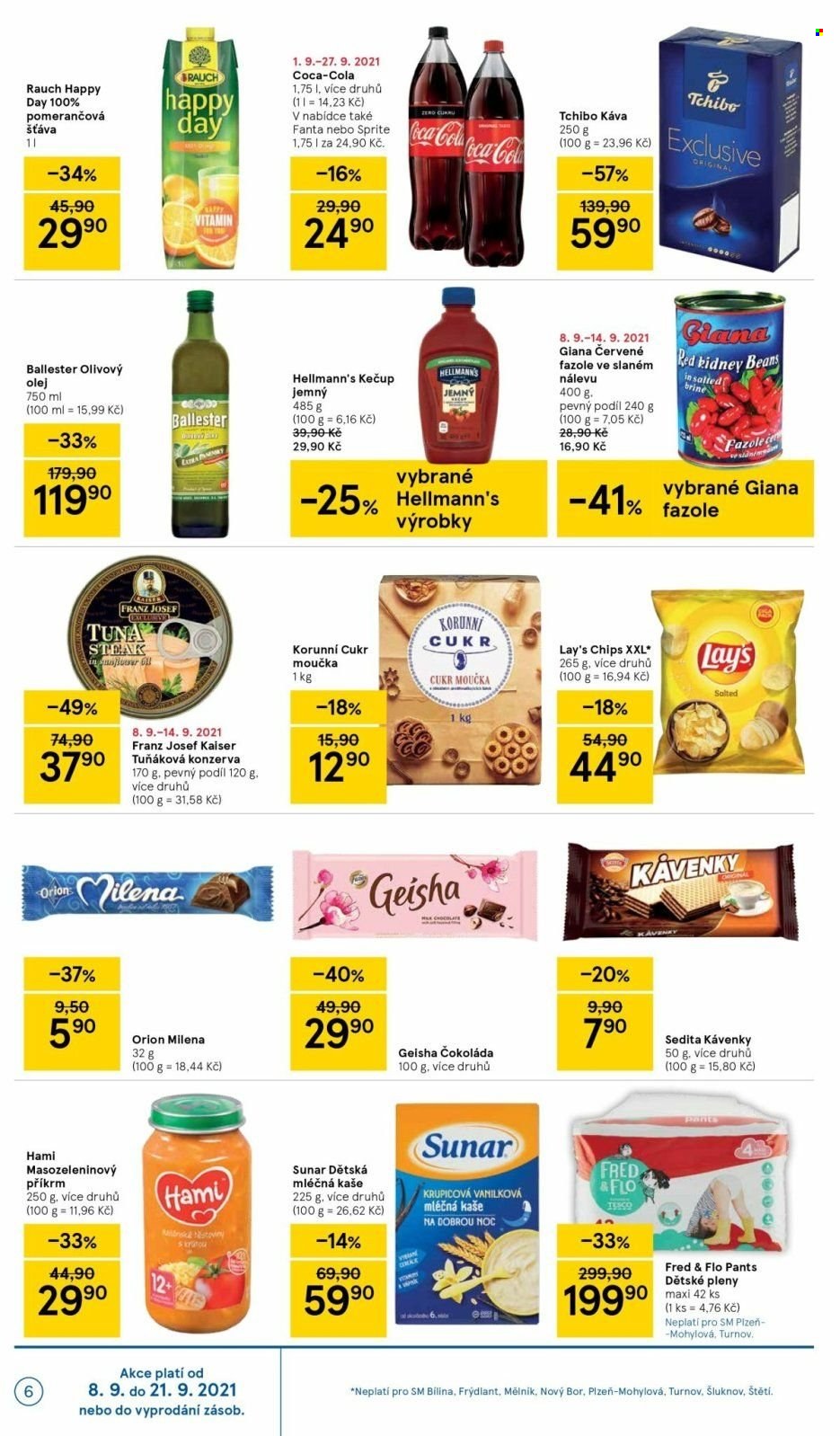 Leták TESCO supermarket - 8.9.2021 - 14.9.2021. Strana 6