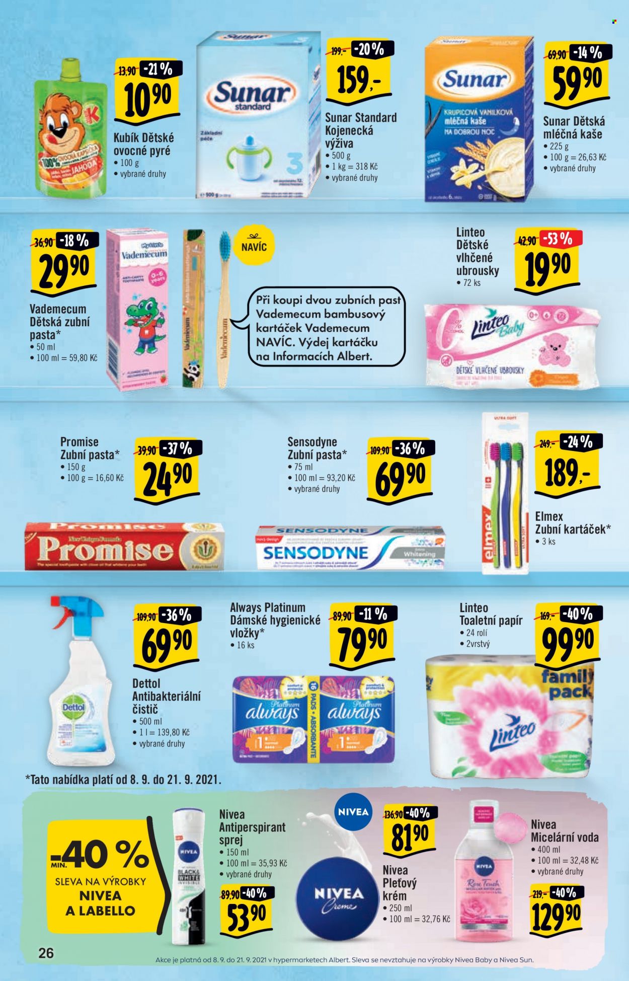 Leták Albert Hypermarket - 8.9.2021 - 14.9.2021. Strana 26