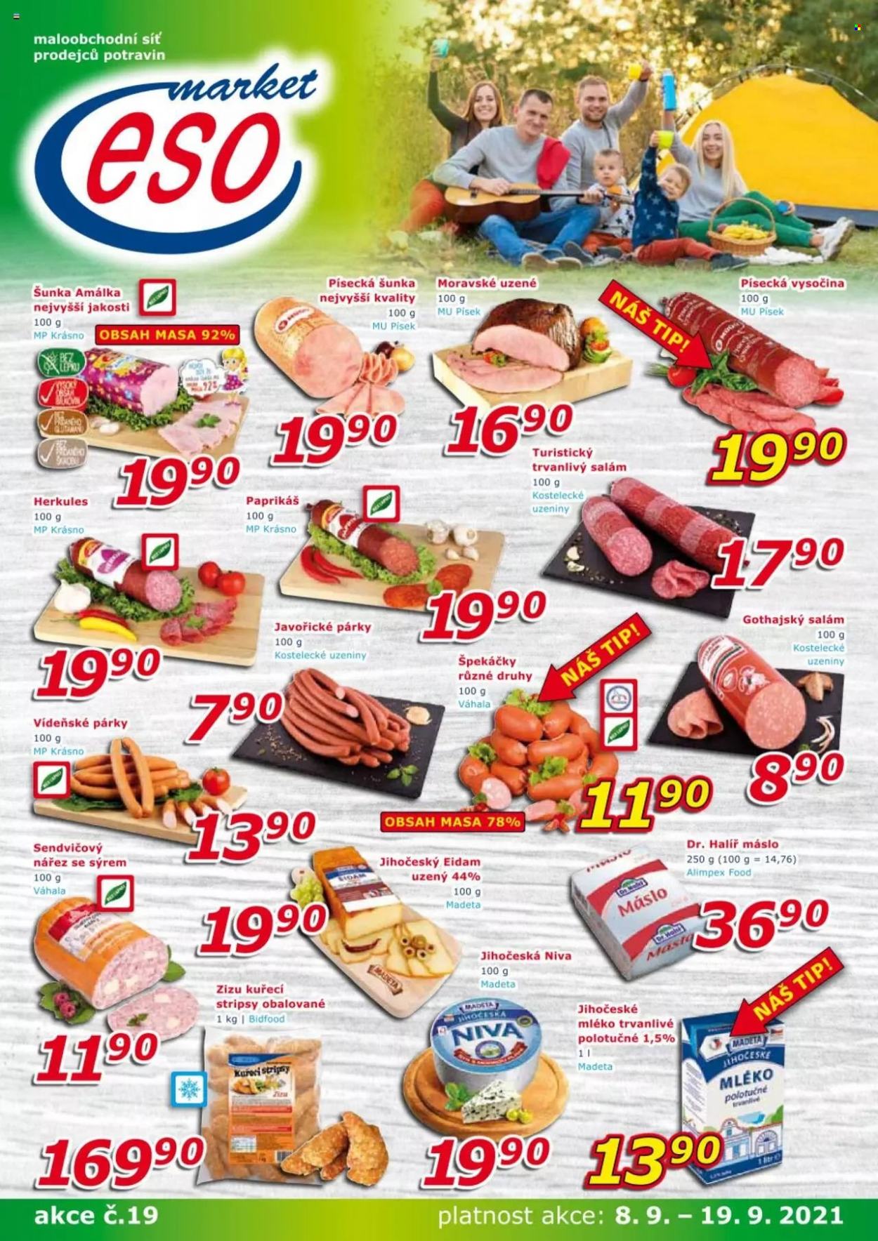 Leták ESO MARKET - 8.9.2021 - 19.9.2021. Strana 1