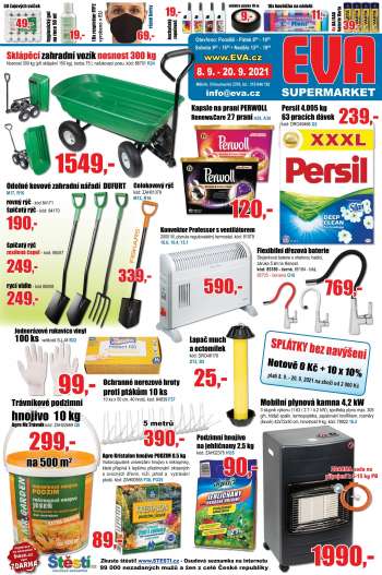 Leták EVA supermarket - 8.9.2021 - 20.9.2021.