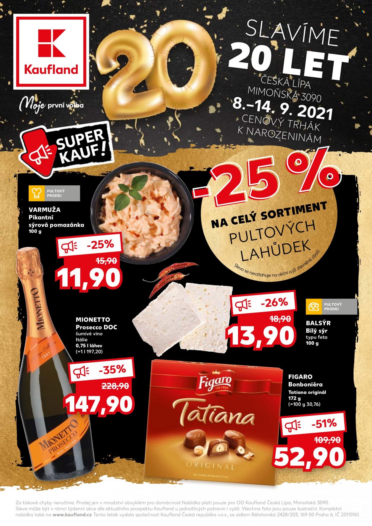 Leták Kaufland - 8.9.2021 - 14.9.2021. Strana 1