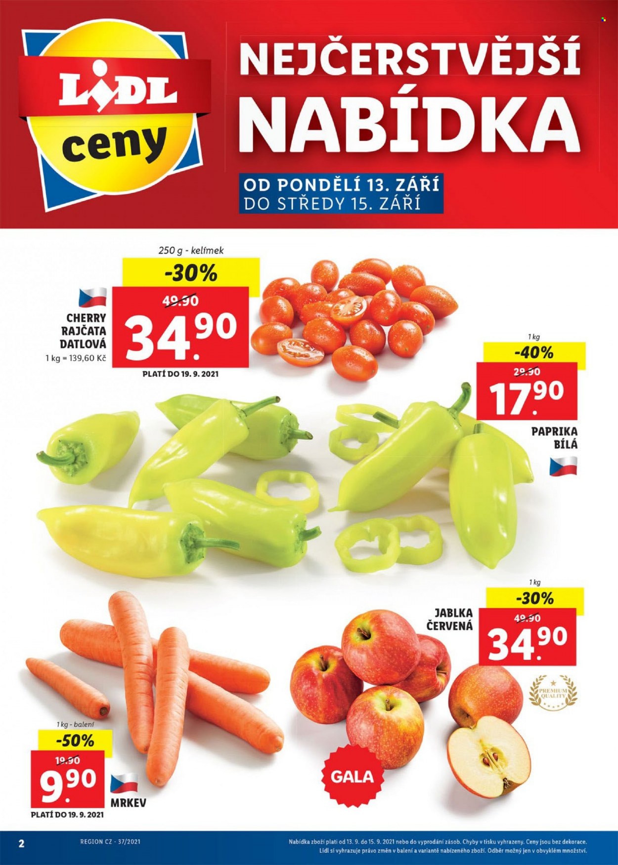 Leták Lidl - 13.9.2021 - 19.9.2021. Strana 2