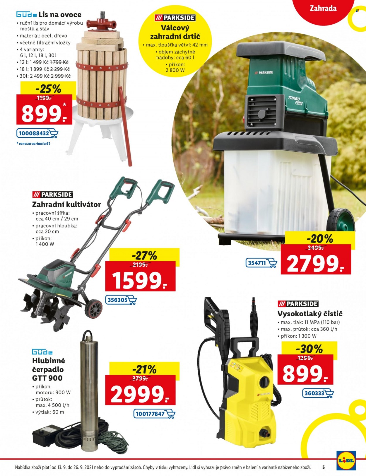 Leták Lidl - 13.9.2021 - 26.9.2021. Strana 5