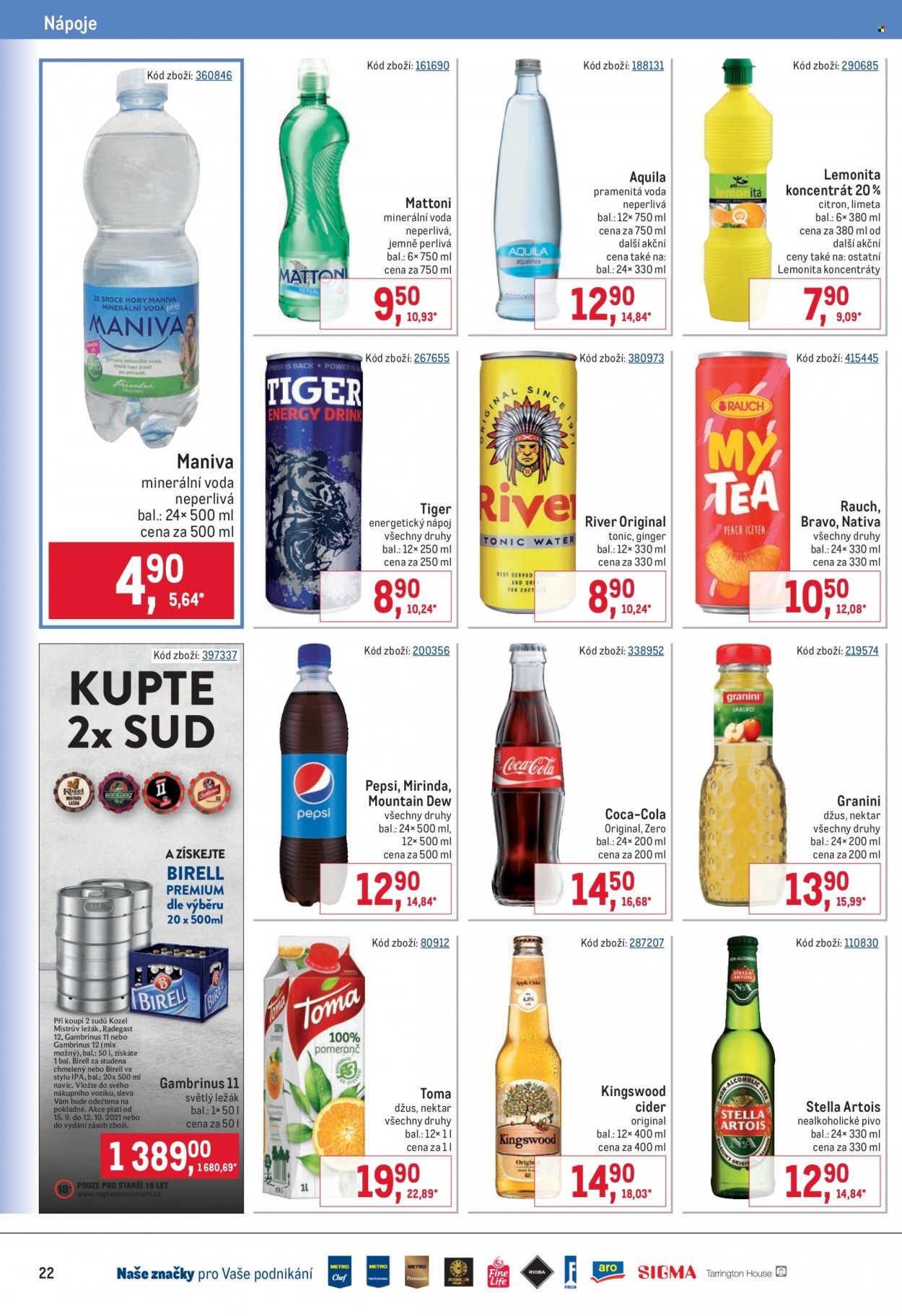 Leták MAKRO - 15.9.2021 - 28.9.2021. Strana 22