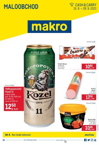 Leták MAKRO - 15.9.2021 - 28.9.2021.