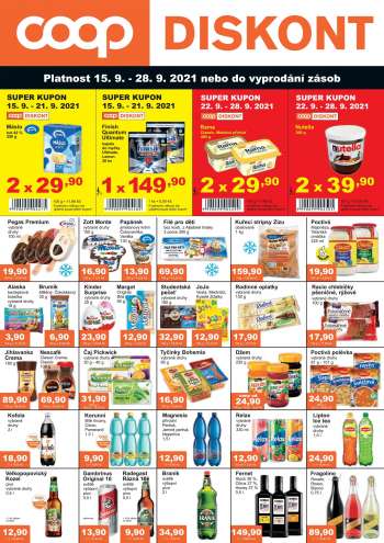 Leták coop DISKONT - 15.9.2021 - 28.9.2021.