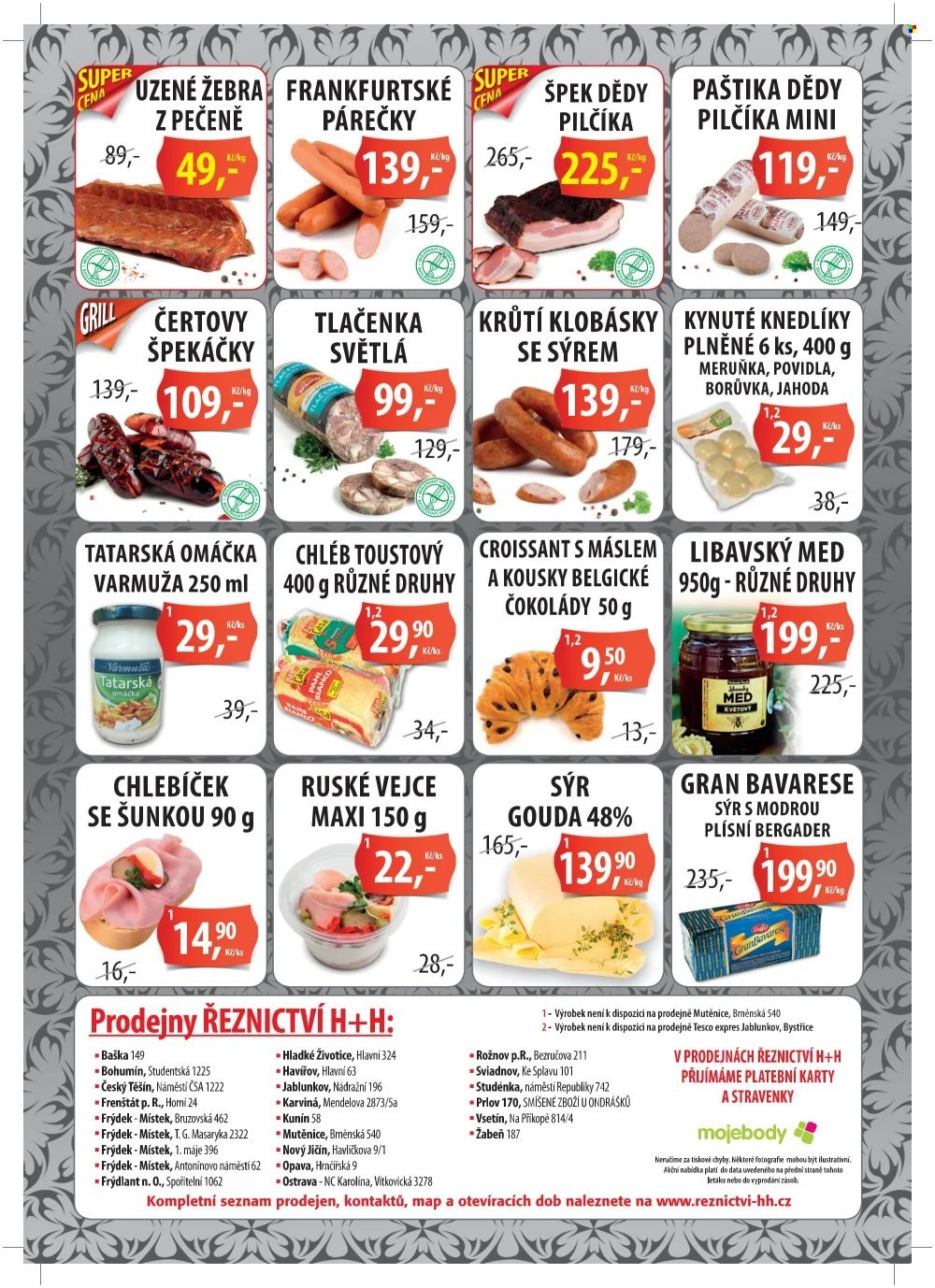 Leták Řeznictví H&H - 13.9.2021 - 26.9.2021. Strana 2