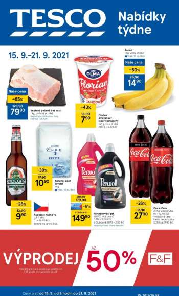 Leták TESCO - 15.9.2021 - 21.9.2021.