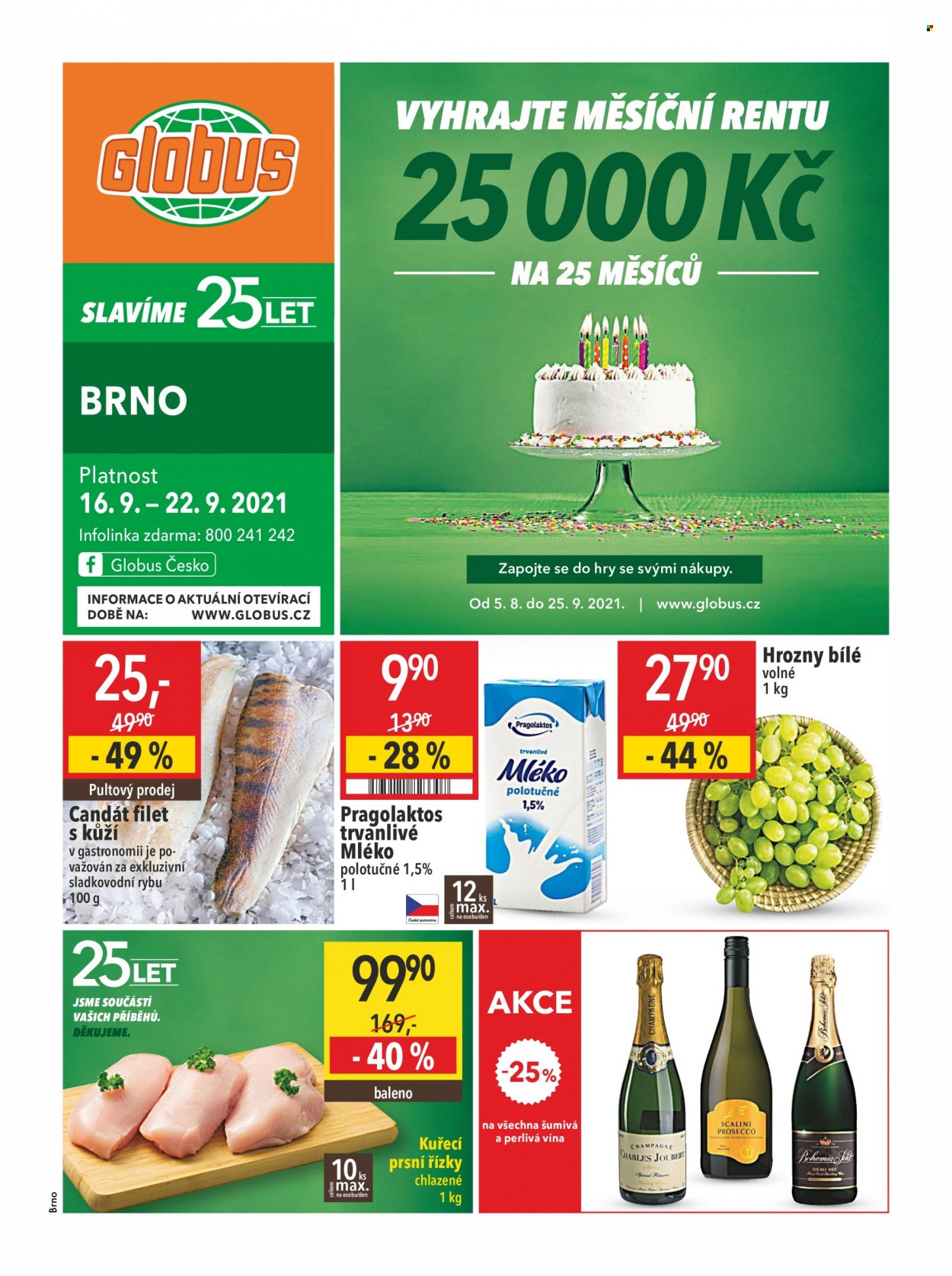 Leták Globus - 16.9.2021 - 22.9.2021. Strana 1