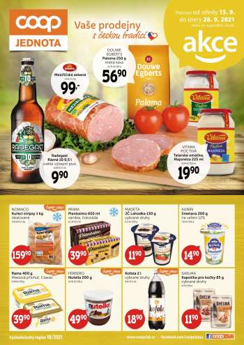 Leták coop JEDNOTA - 15.9.2021 - 28.9.2021.