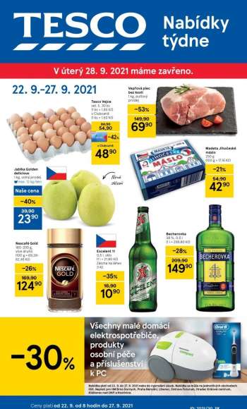 Leták TESCO - 22.9.2021 - 27.9.2021.