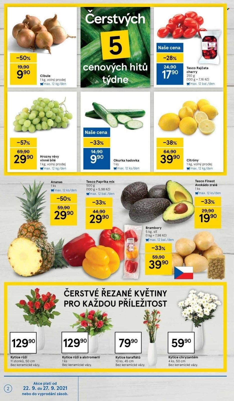 Leták TESCO - 22.9.2021 - 27.9.2021. Strana 2