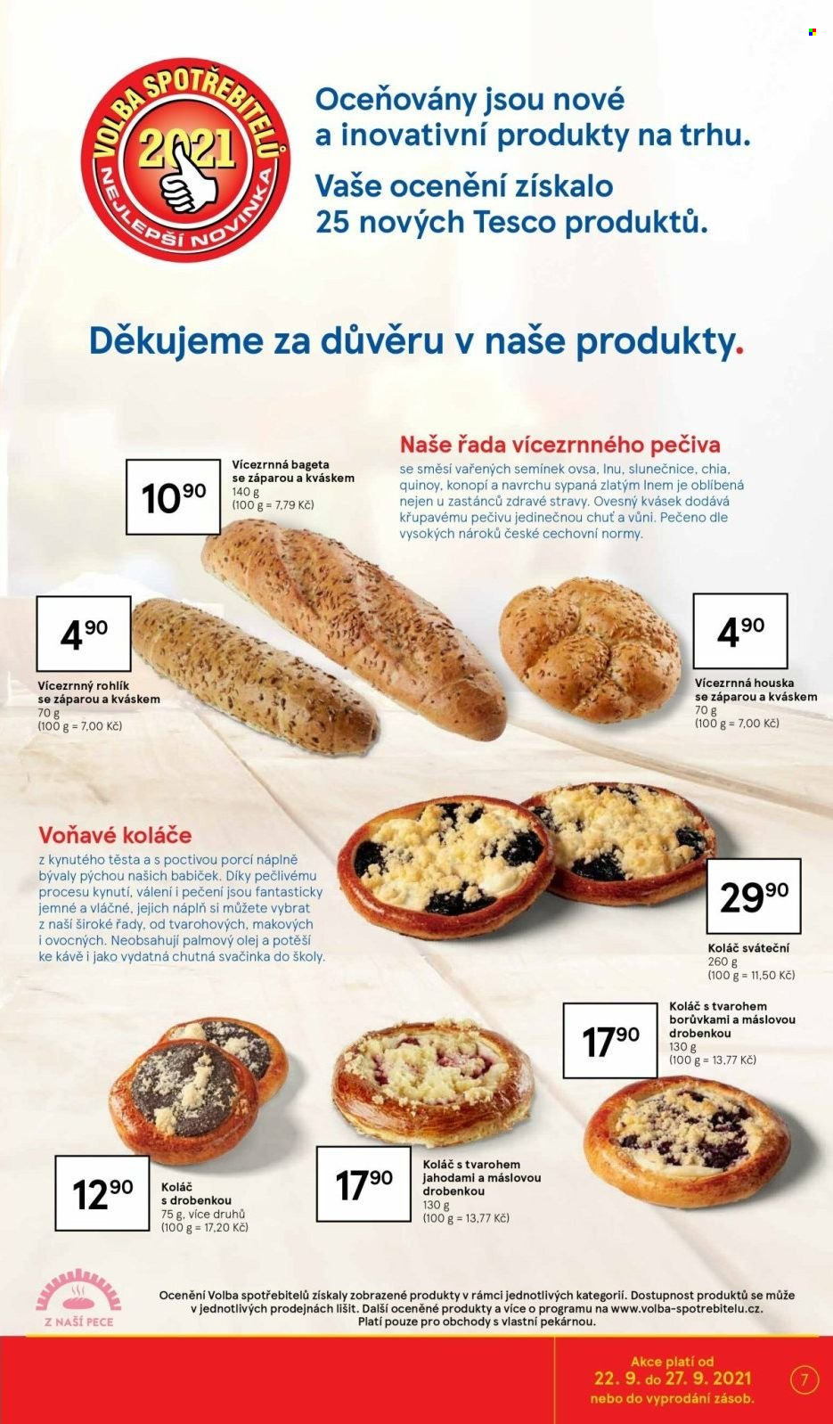 Leták TESCO - 22.9.2021 - 27.9.2021. Strana 7