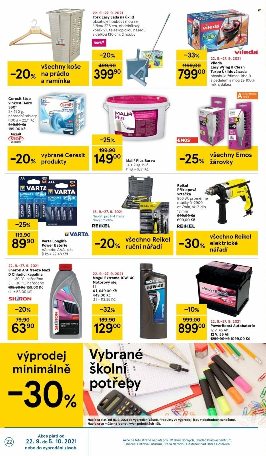 Leták TESCO - 22.9.2021 - 27.9.2021. Strana 22