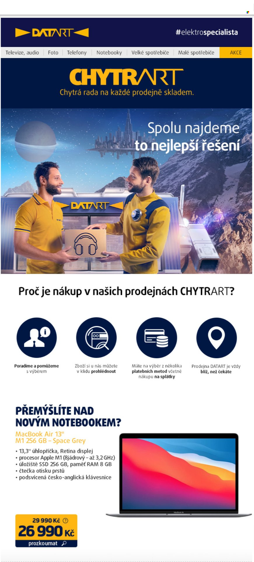 Leták DATART - 20.9.2021 - 26.9.2021. Strana 1