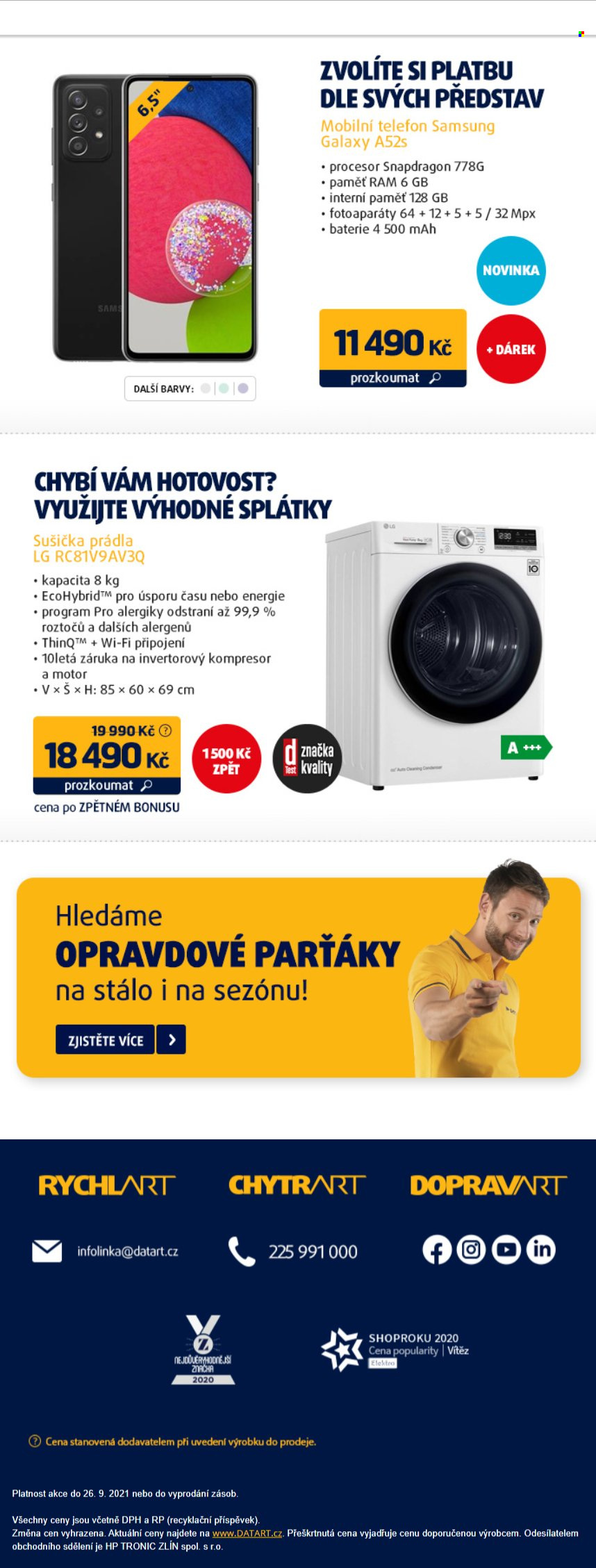 Leták DATART - 20.9.2021 - 26.9.2021. Strana 5