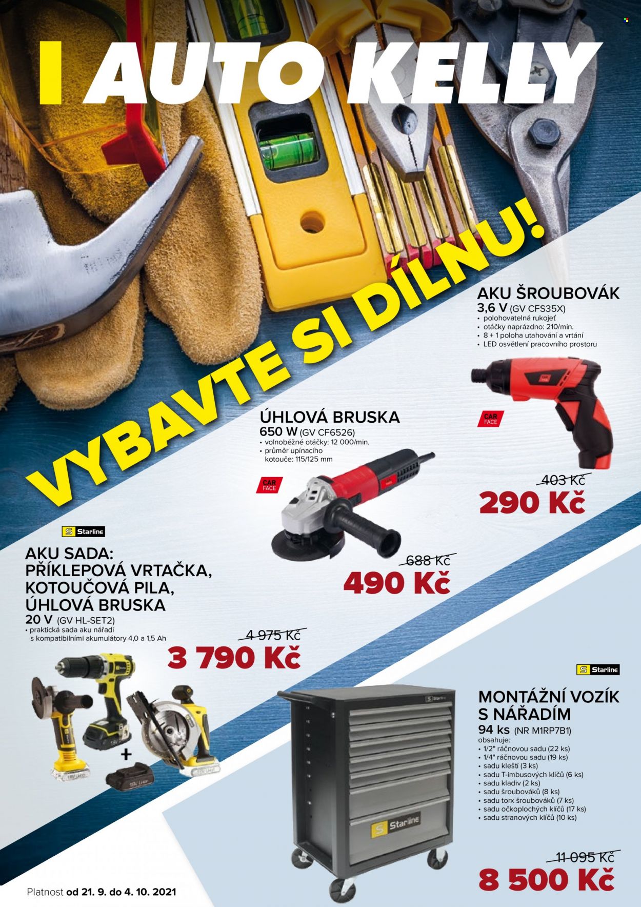 Leták AUTO KELLY - 21.9.2021 - 4.10.2021. Strana 1