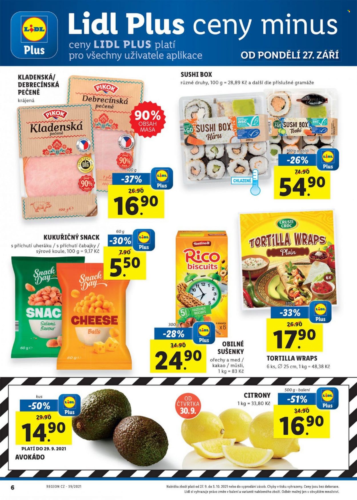 Leták Lidl - 27.9.2021 - 3.10.2021. Strana 6