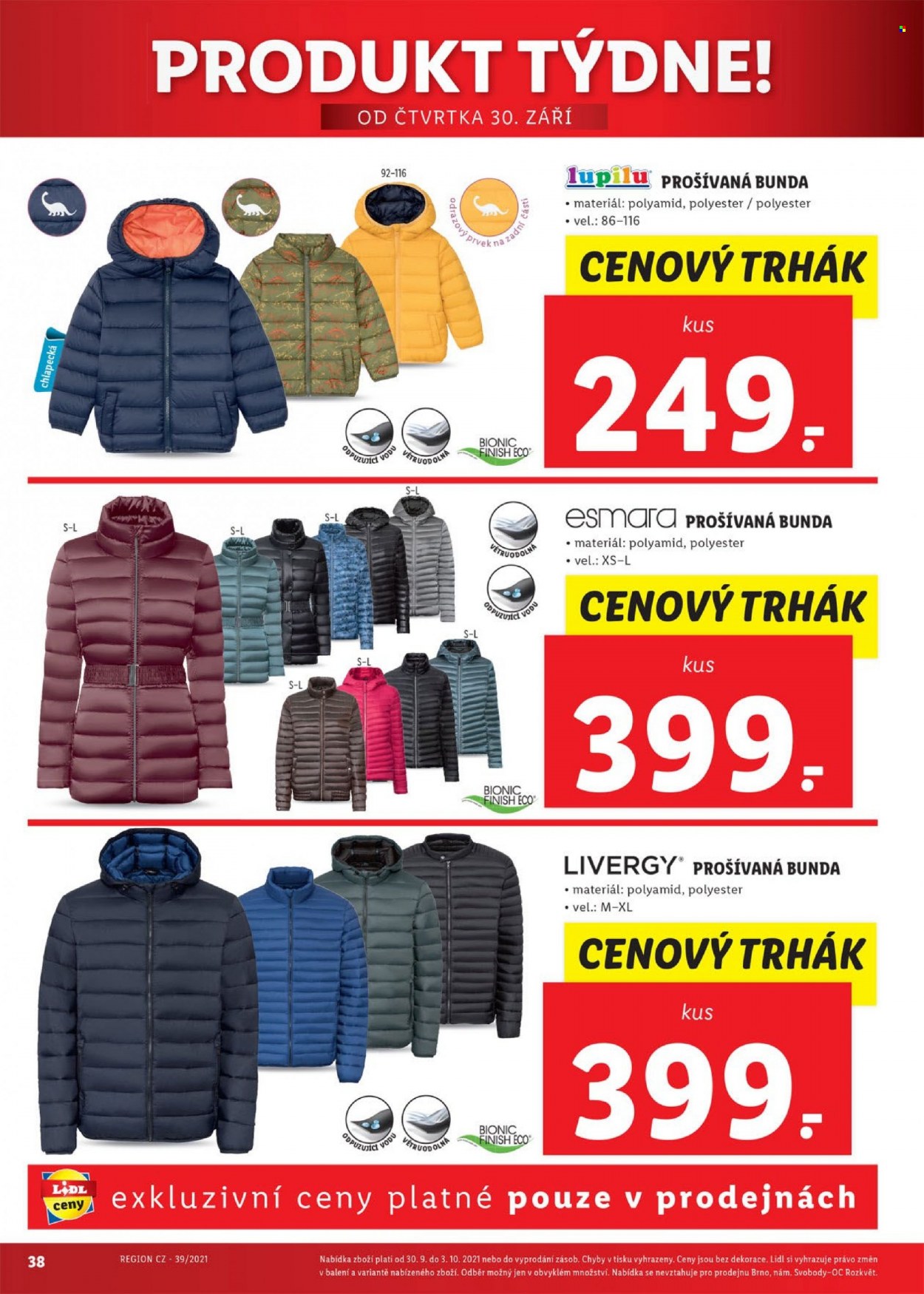 Leták Lidl - 27.9.2021 - 3.10.2021. Strana 38