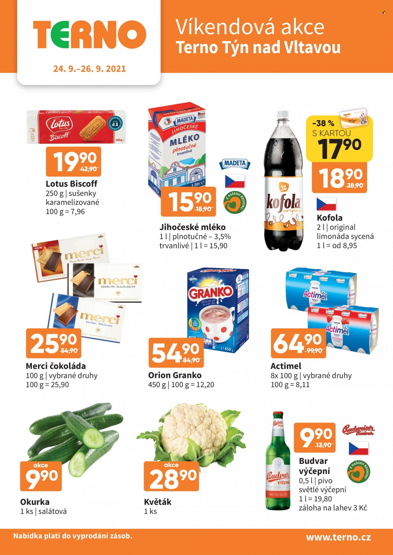 Leták coop TERNO - 24.9.2021 - 26.9.2021. Strana 1