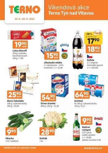 Leták coop TERNO - 24.9.2021 - 26.9.2021.