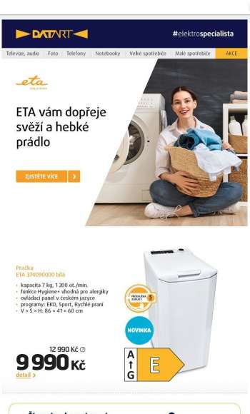 Leták DATART - 23.9.2021 - 29.9.2021.