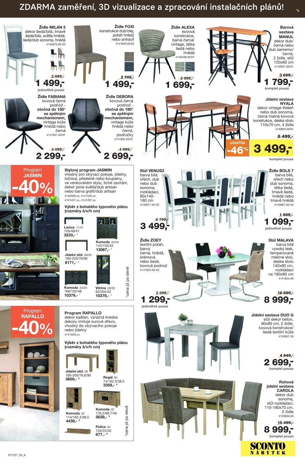 Leták SCONTO NÁBYTEK - 24.9.2021 - 14.10.2021. Strana 5