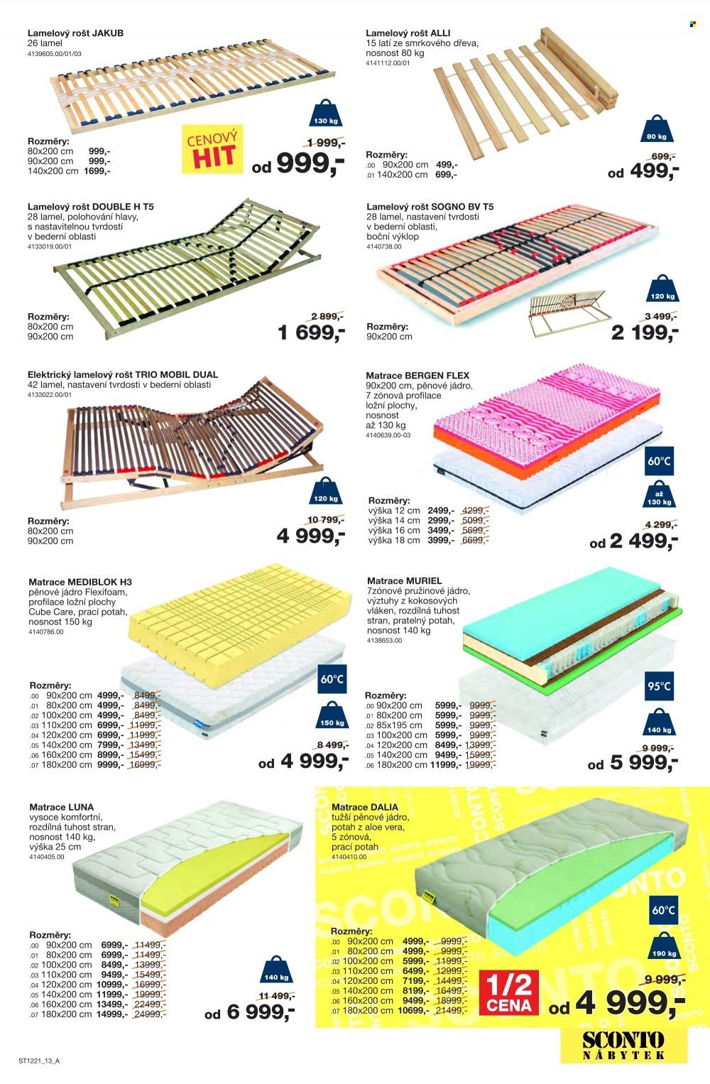 Leták SCONTO NÁBYTEK - 24.9.2021 - 14.10.2021. Strana 13